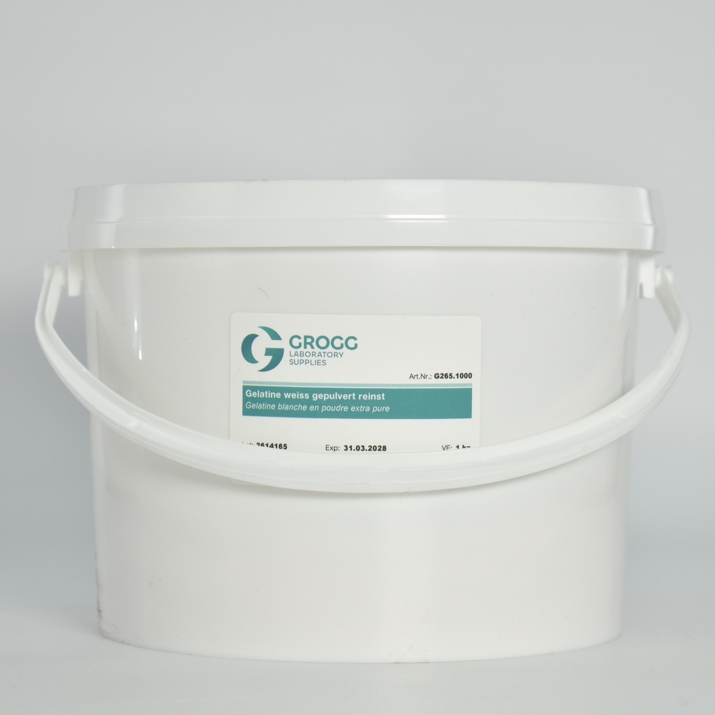 Gelatine weiss gepulvert reinst