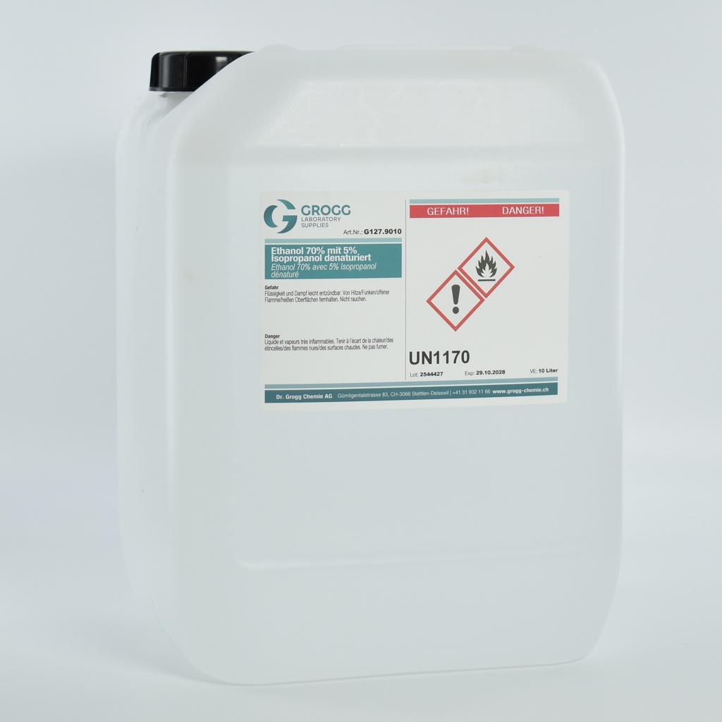 Ethanol 70% denatured with 5% isopropanol