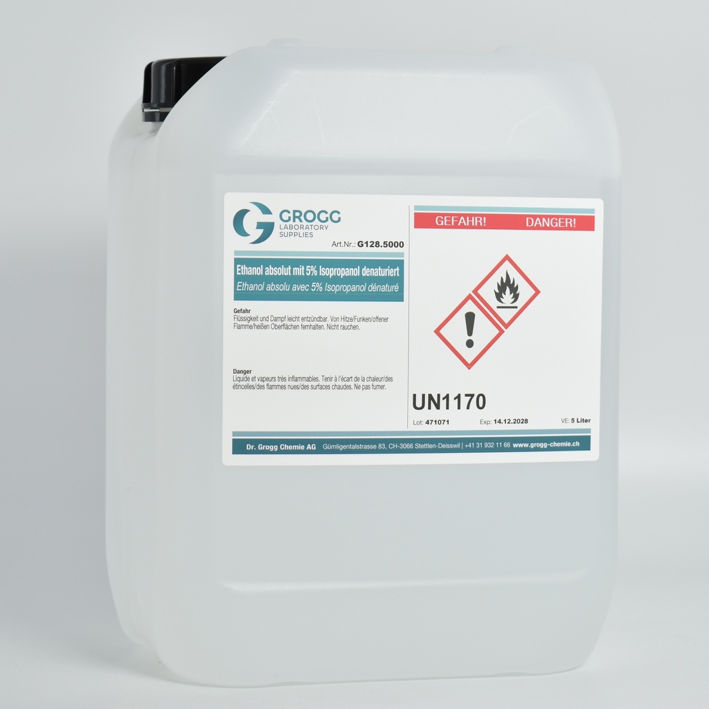 Etanolo assoluto denaturato con il 5% di isopropanolo