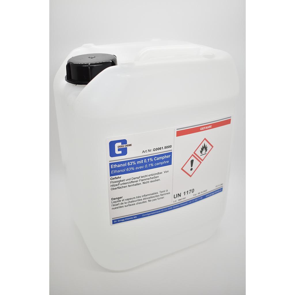 Ethanol 63% with 0.1% camphor