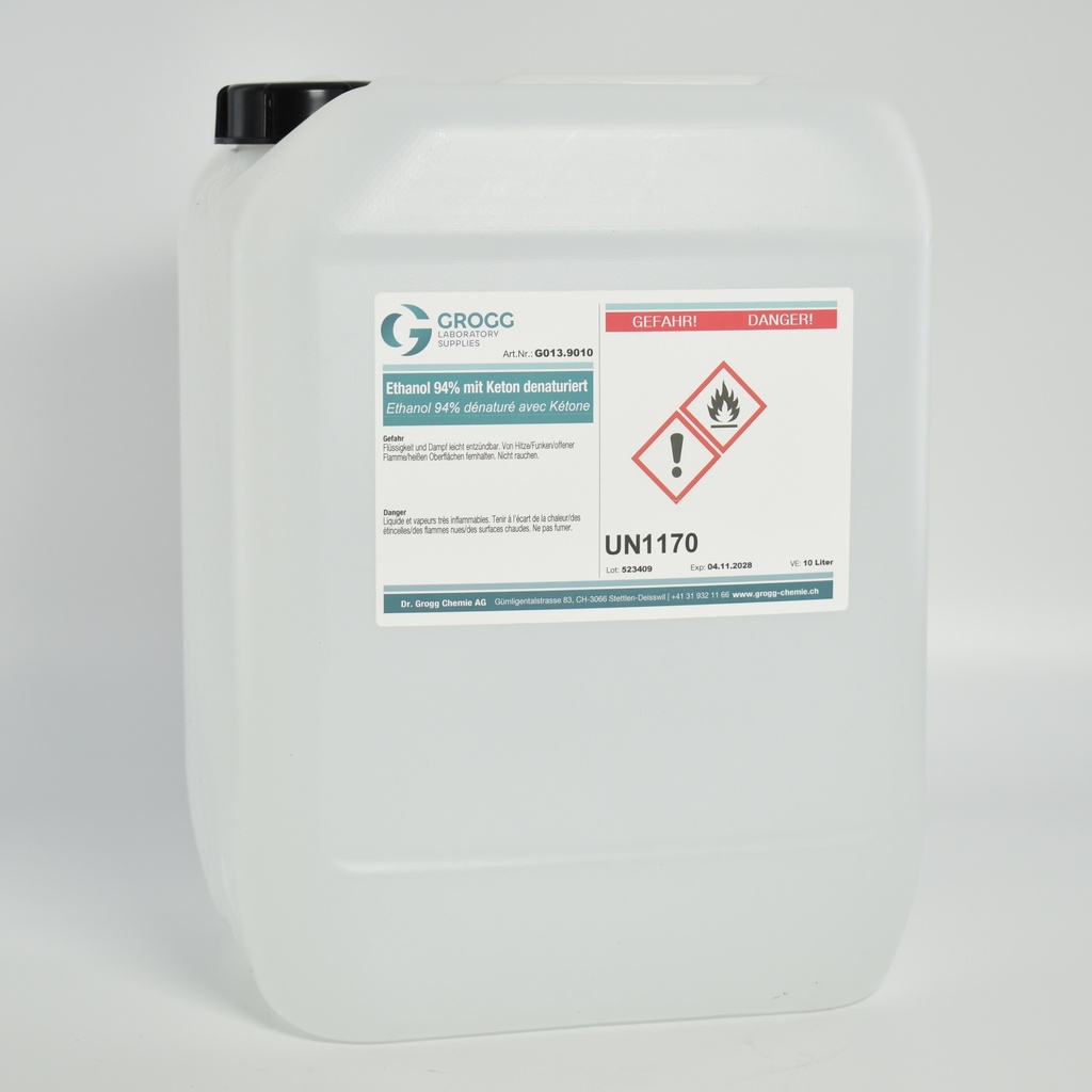 Ethanol 94% denatured with ketone