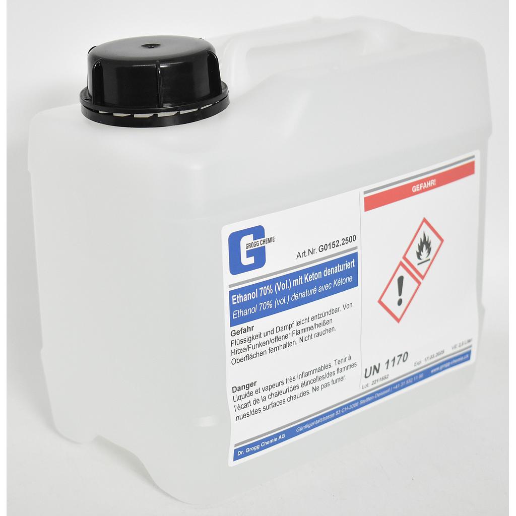 Ethanol 70% (vol.) denatured with ketone