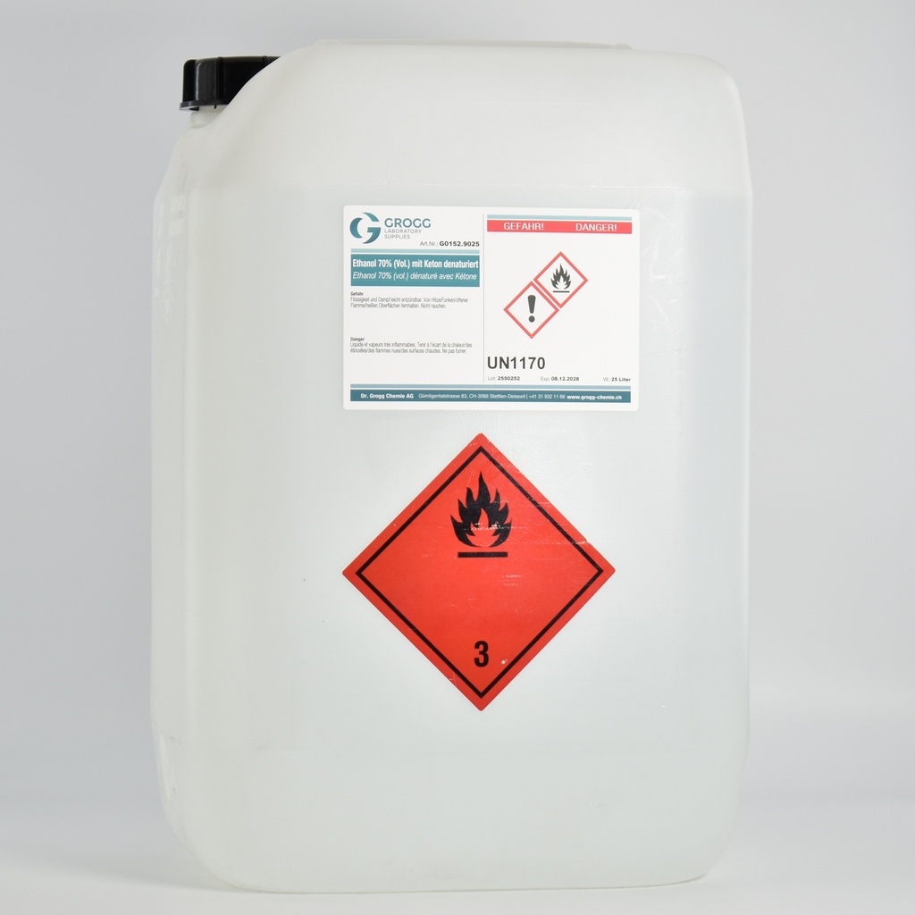 Ethanol 70% (vol.) denatured with ketone