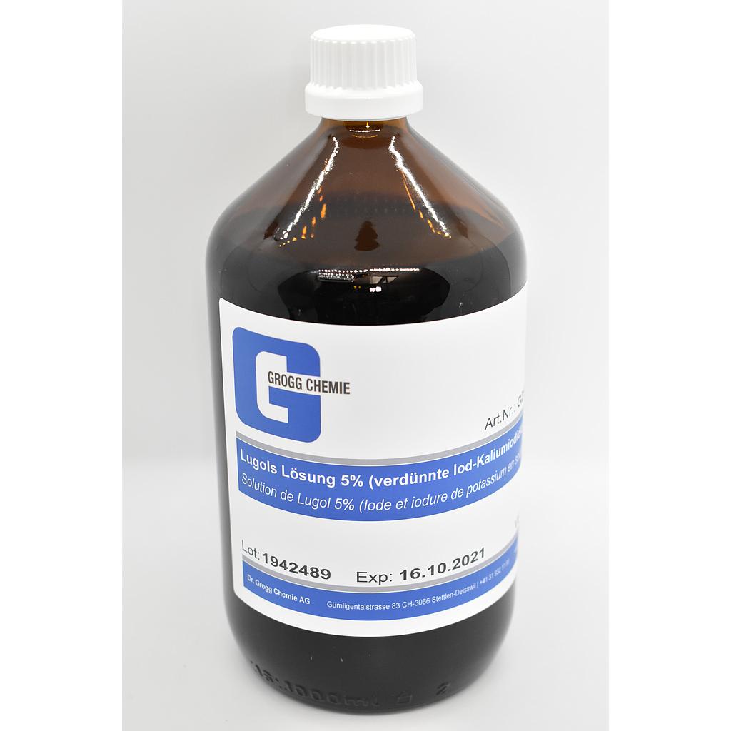 Lugols solution 5% (diluted iodine-potassium iodide solution)