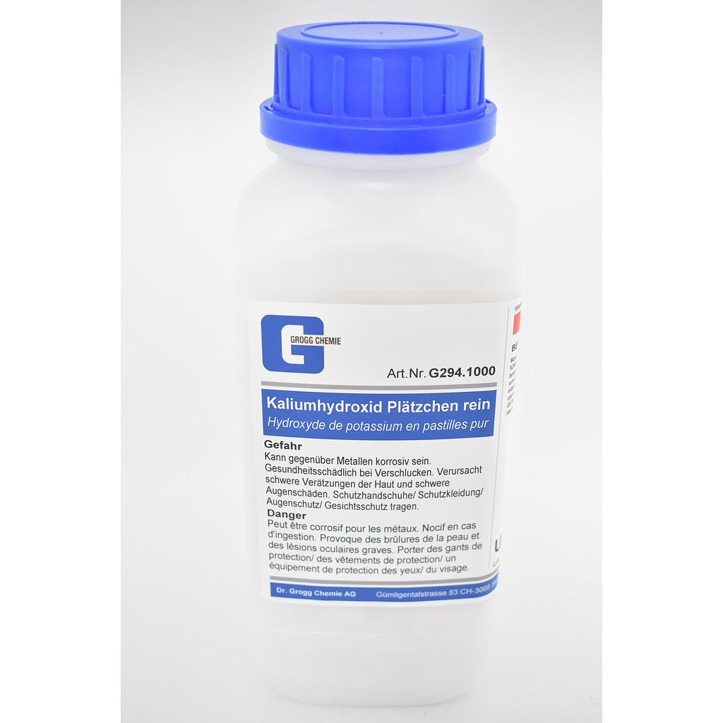 Idrossido di potassio pellets puro