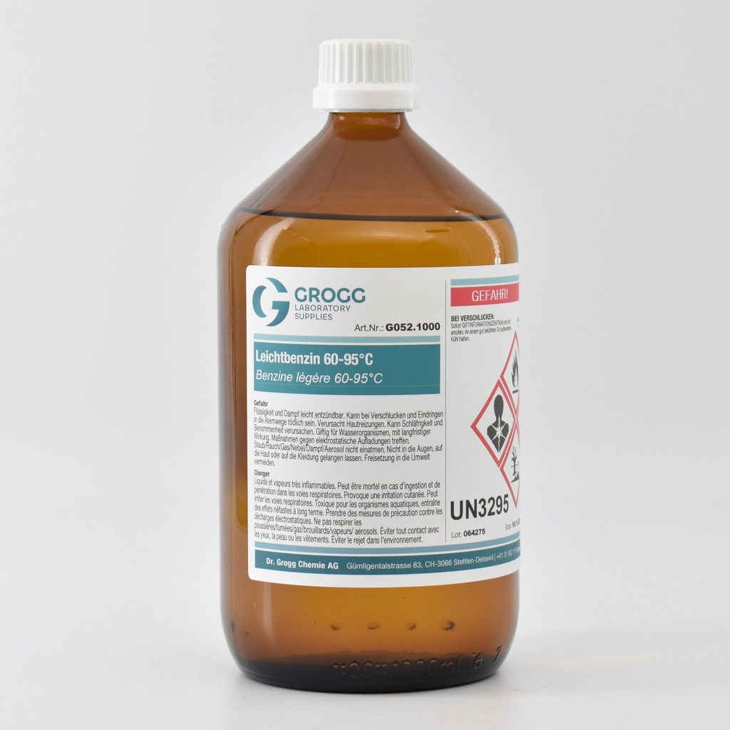 Light petrol 60-95°C (This product was taxed at a preferential rate; it may therefore not be used as fuel. Infringements will be penalised in accordance with the Mineral Oil Tax Act)