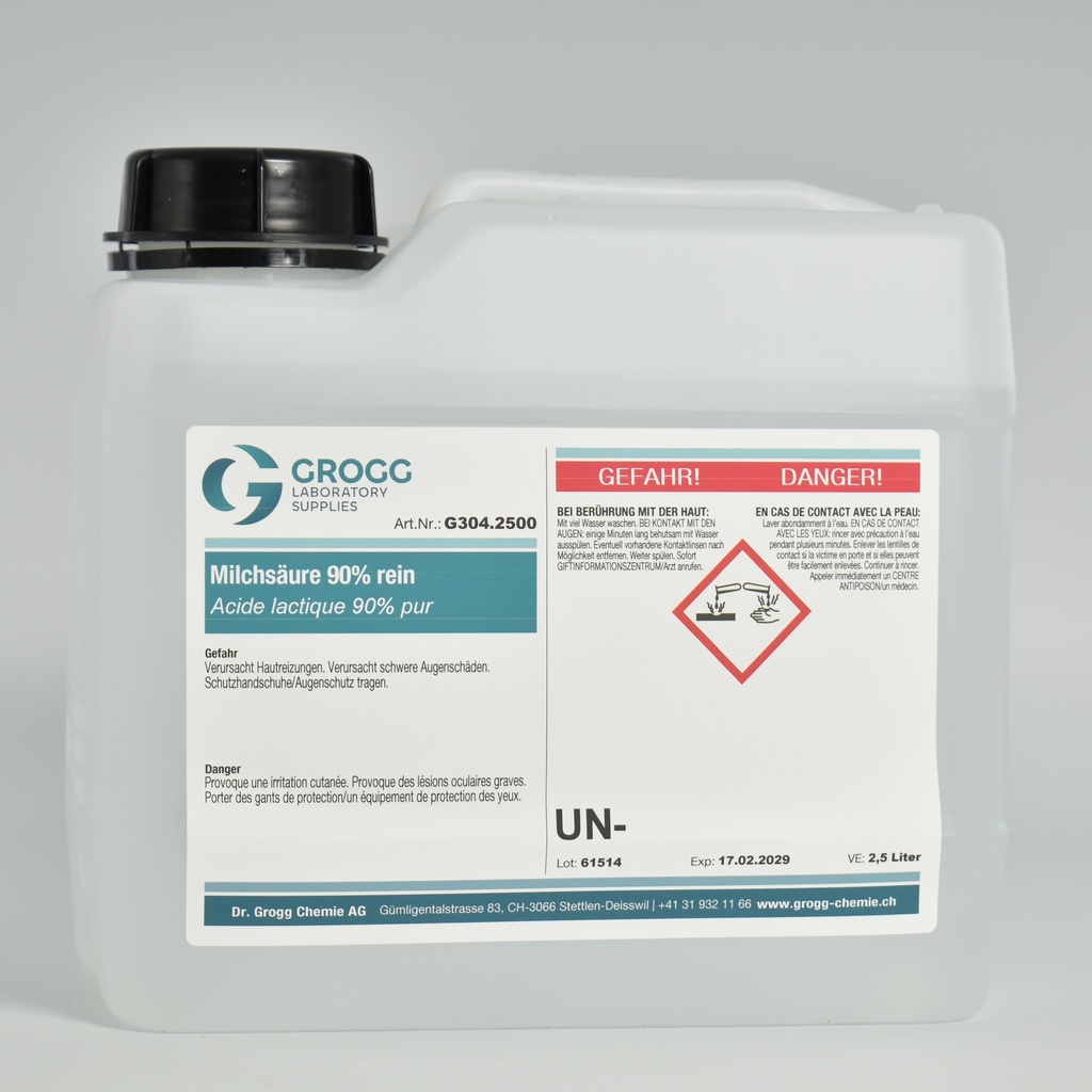 Acide lactique 90% pur