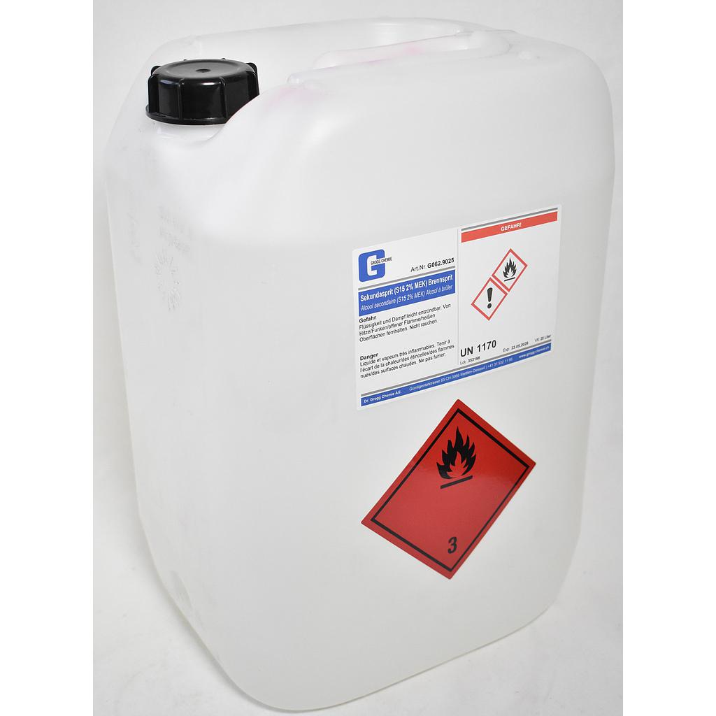 Sekundasprit (S15 2,5% MEK/MIBK) Brennsprit