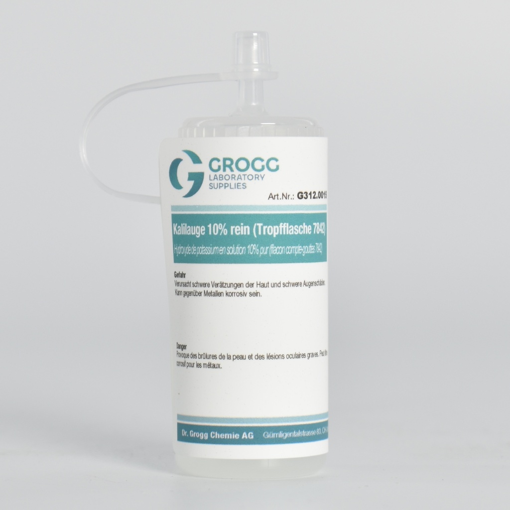 Potassium hydroxide solution 10% pure (Dropper bottle 7842)