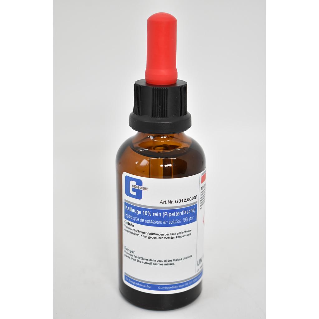 Potassium hydroxide solution 10% pure (Pipette bottle)