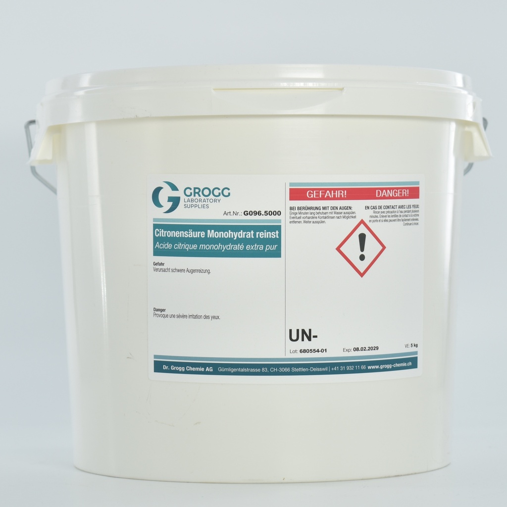 Acido citrico monoidrato extra puro