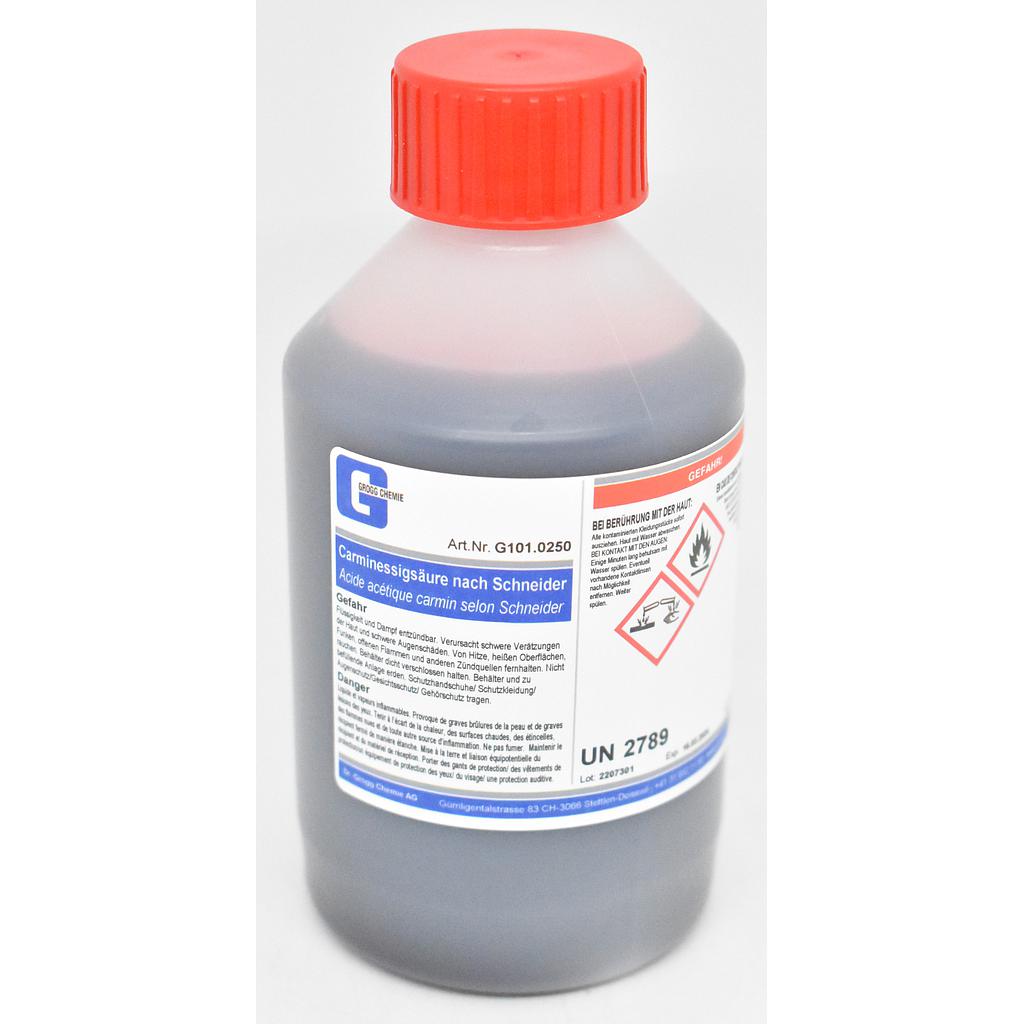 Acide acétique carminé selon Schneider