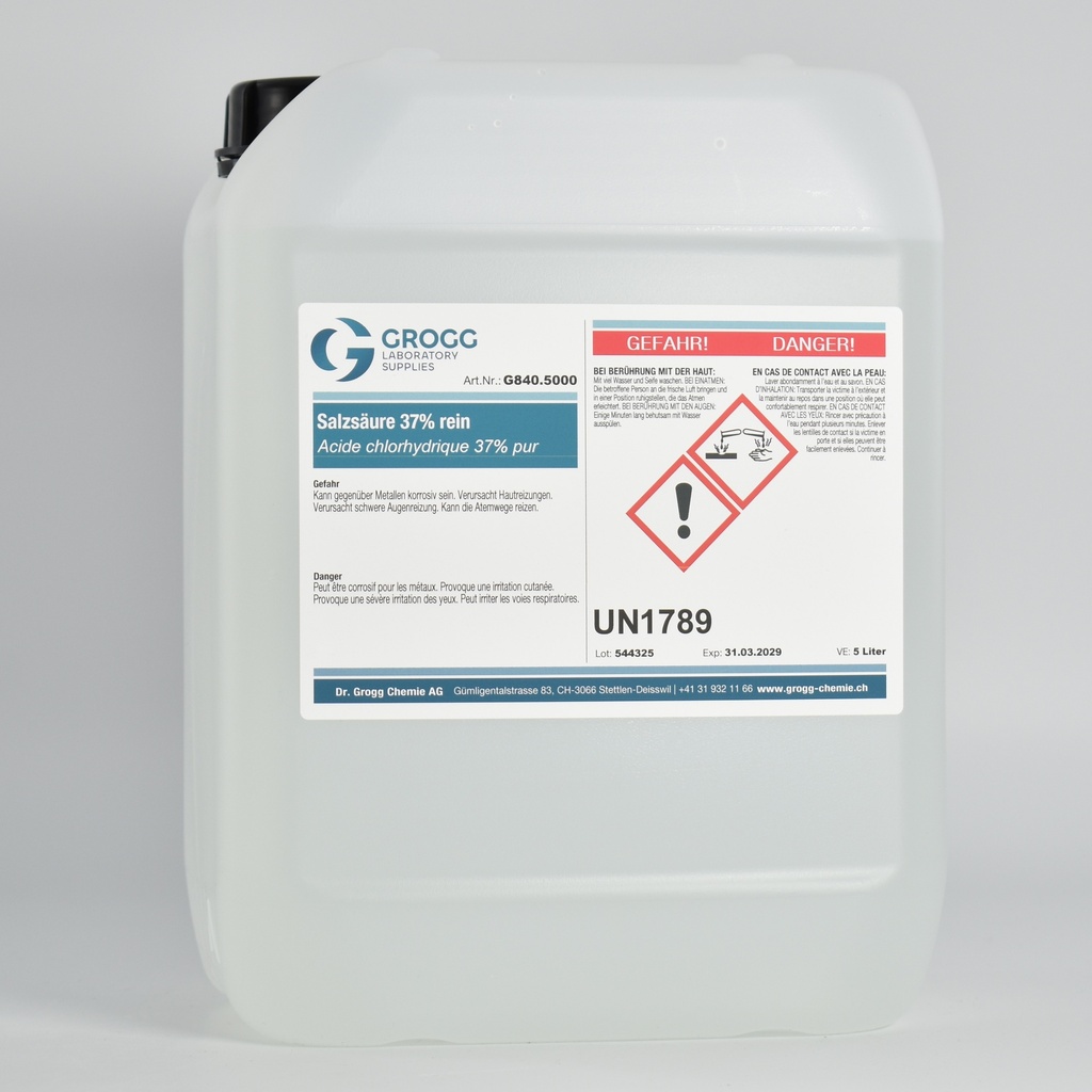 Hydrochloric acid 37% pure