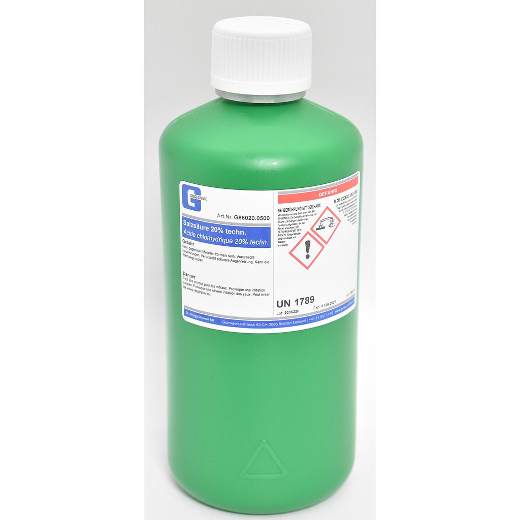 Acide chlorhydrique 20% techn.