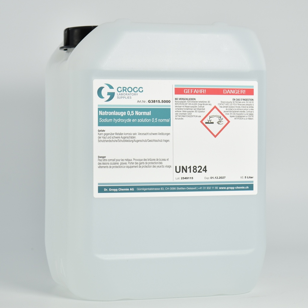 Solution d'hydroxyde de sodium 0,5 Normal
