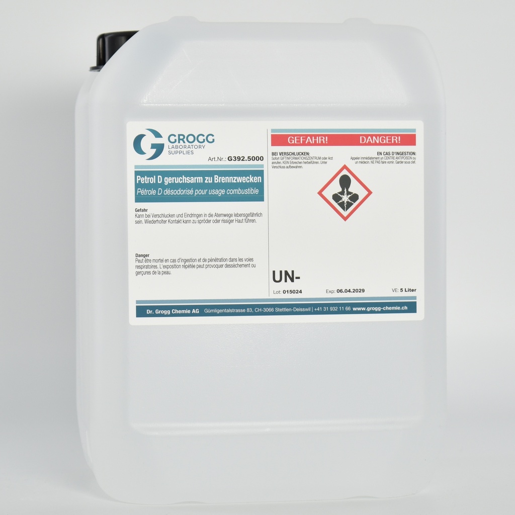 Pétrole D désodorisé pour usage combustible