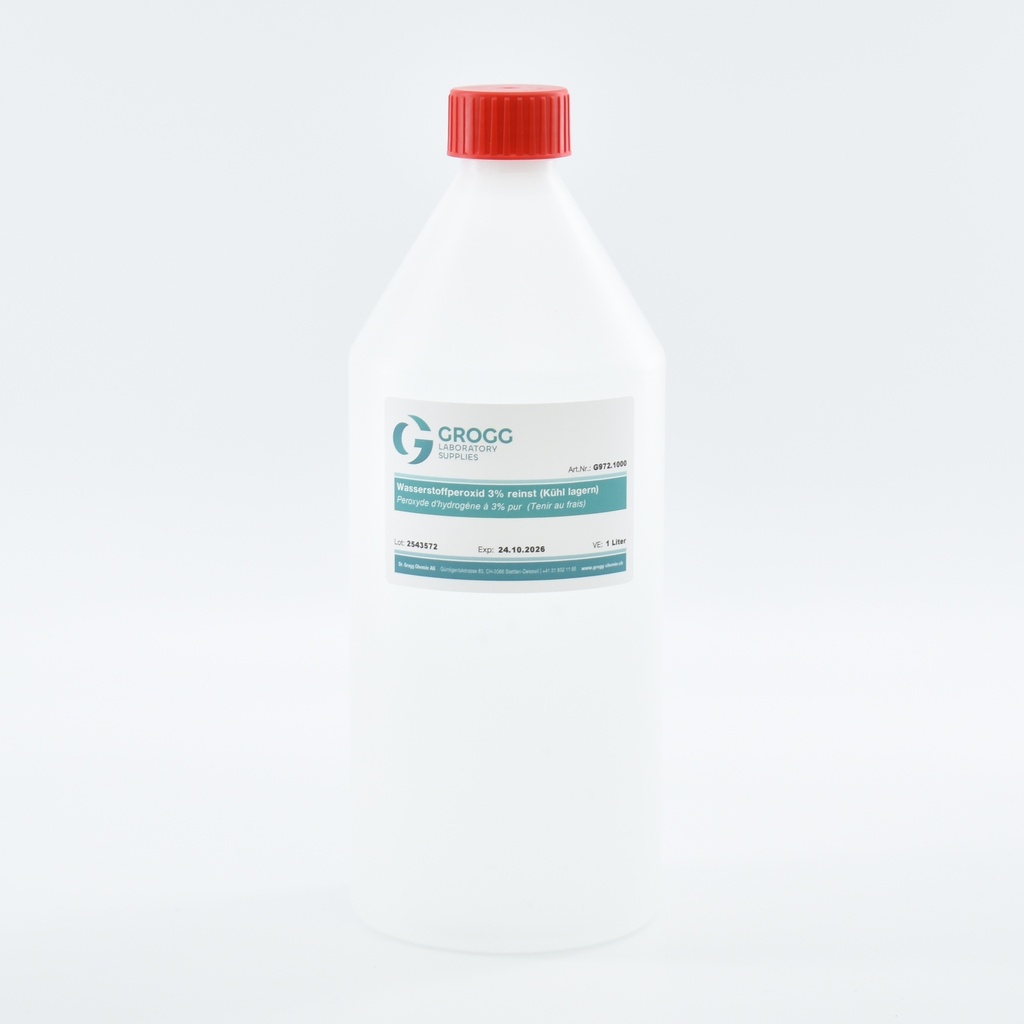 Peroxyde d'hydrogène 3% extra pur (Tenir au frais)