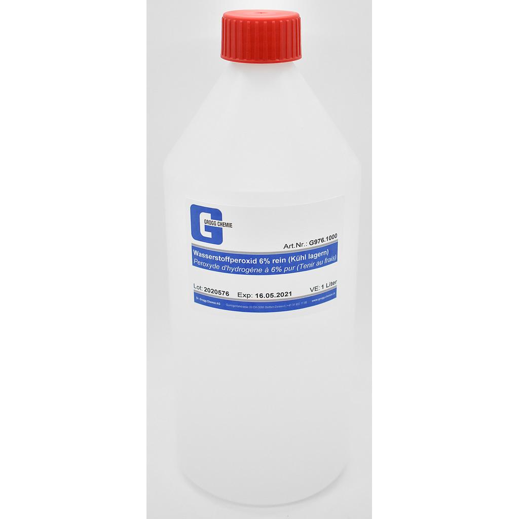 Hydrogen peroxide 6% extra pure (Store cool)