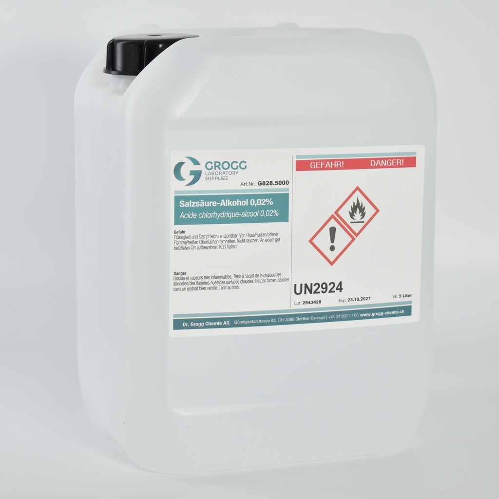 Hydrochloric acid-alcohol 0.02%