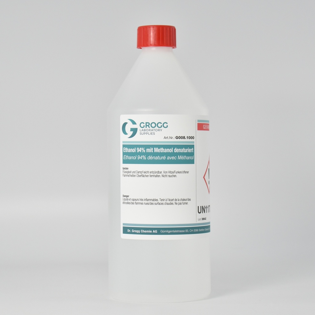 Ethanol 94% denatured with methanol