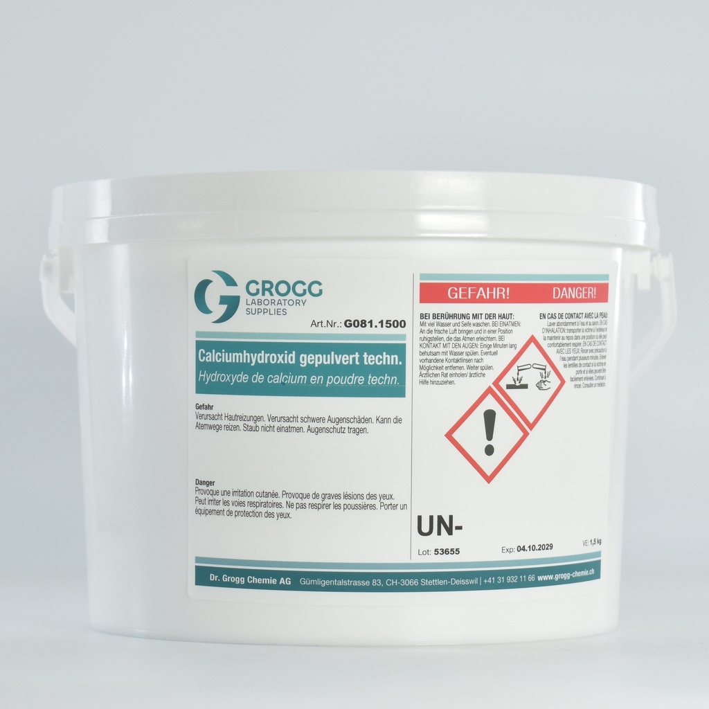 Hydroxyde de calcium en poudre techn.