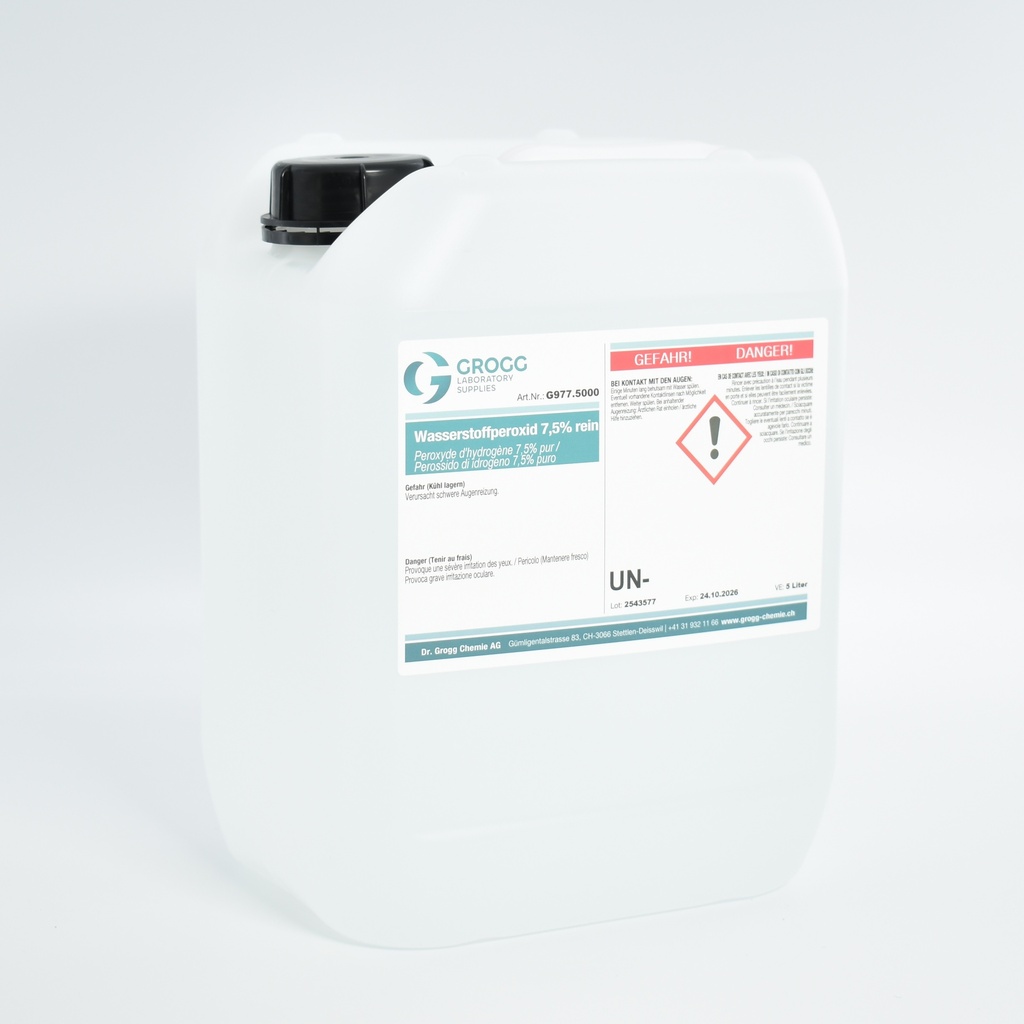Peroxyde d'hydrogène 7,5% pur
