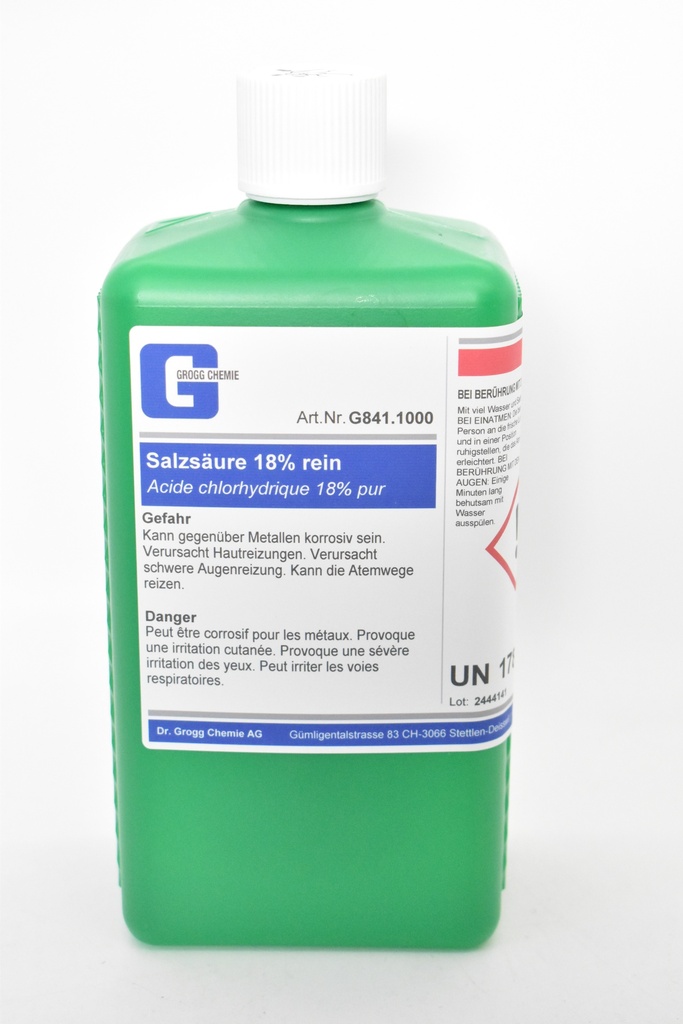 Acide chlorhydrique 18% pur