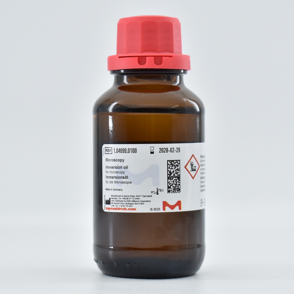 Olio di immersione per microscopia