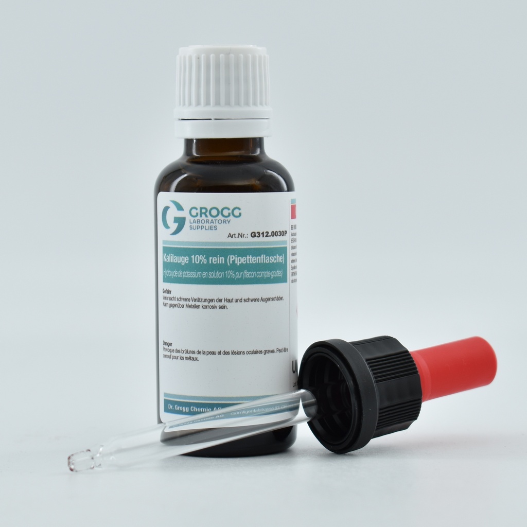 Kalilauge 10% rein (Pipettenflasche)