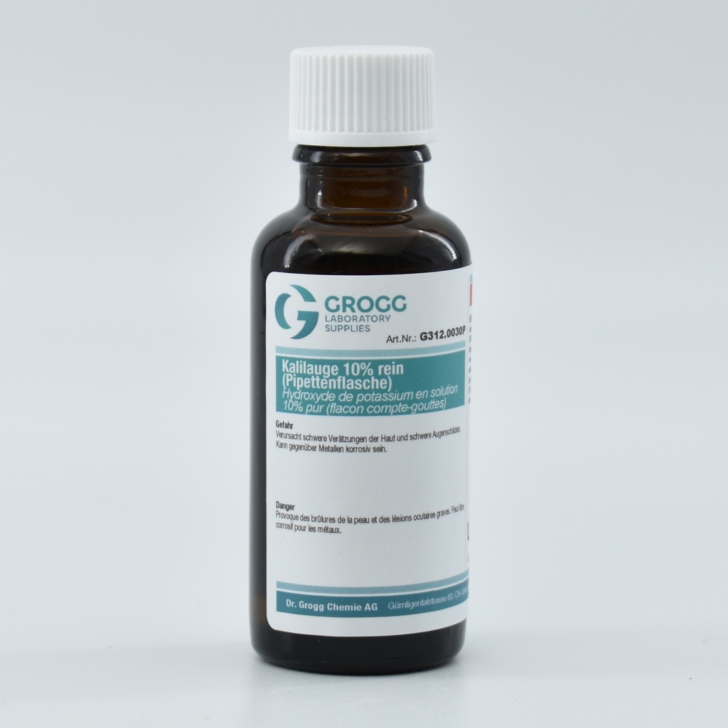Potassium hydroxide solution 10% pure (Pipette bottle)