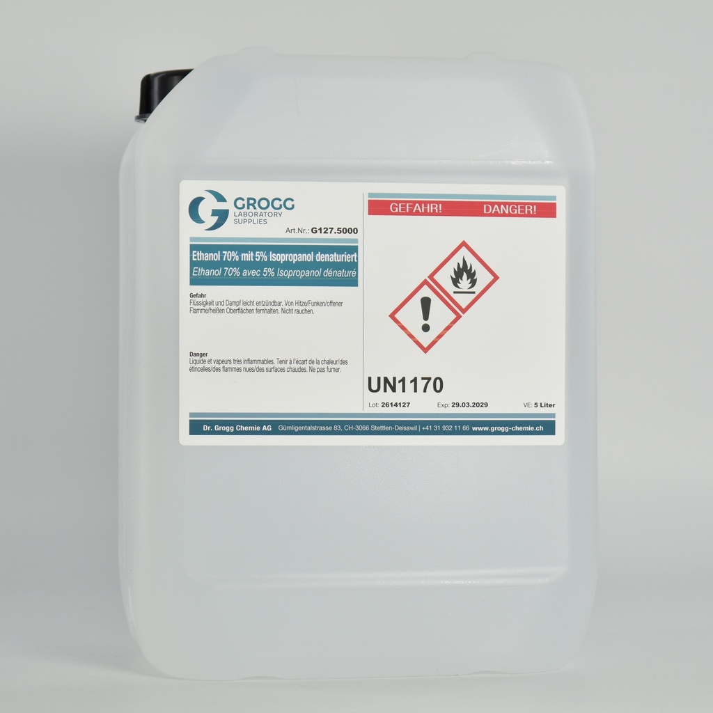 Etanolo 70% denaturato con 5% isopropanolo