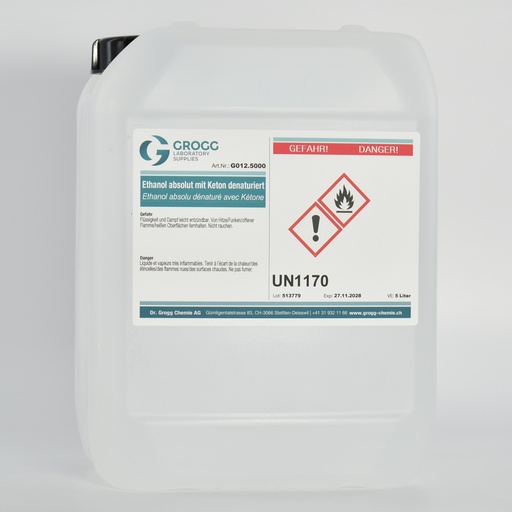 [G012.5000] Éthanol absolu dénaturé avec de la cétone