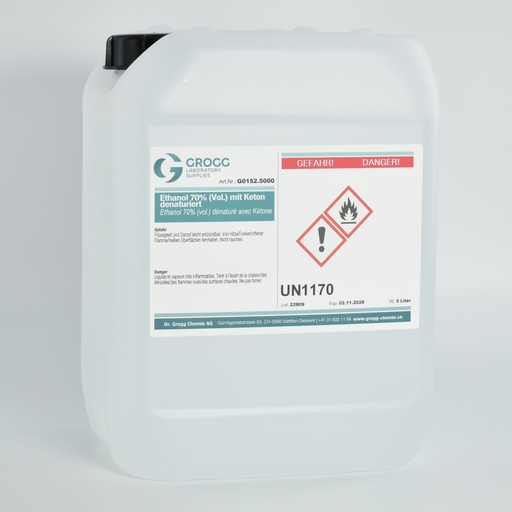 [G0152.5000] Ethanol 70% (vol.) denatured with ketone
