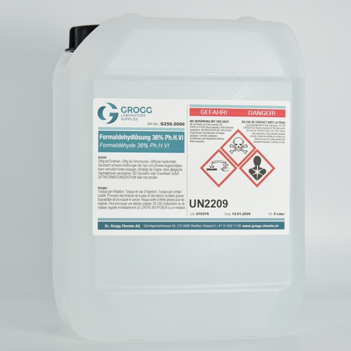[G250.5000] Formaldeide soluzione 36% Ph.H.VI