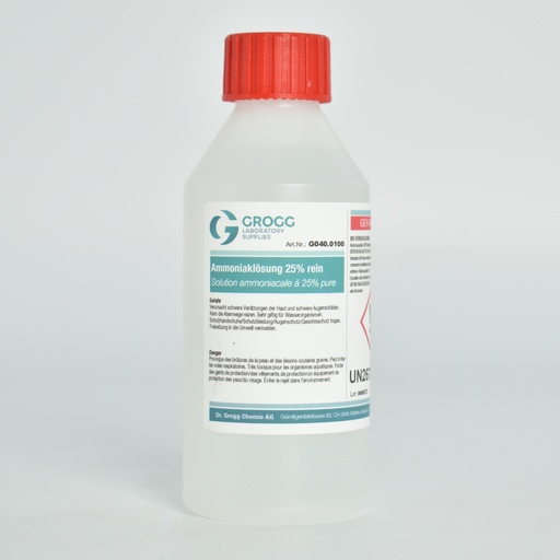 [G040.0100] Solution d'ammoniaque pure à 25%