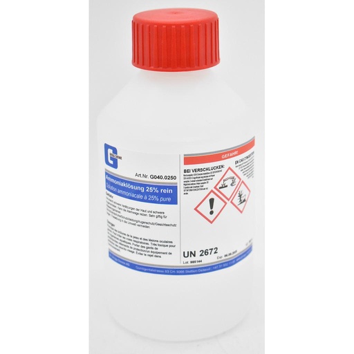 [G040.0250] Solution d'ammoniaque pure à 25%