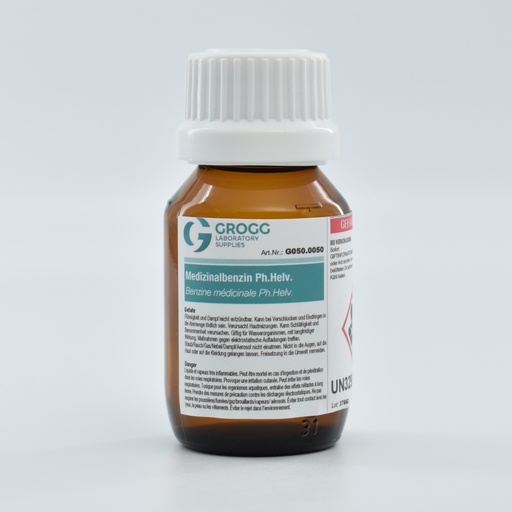 [G050.0050] Medicinal spirit Ph.Helv. (This product was taxed at a preferential rate; it may therefore not be used as fuel. Infringements will be penalised in accordance with the Mineral Oil Tax Act)