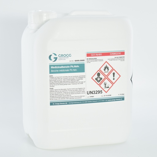 [G050.5000] Spirito medico Ph.Helv. (Questo prodotto è stato tassato con un'aliquota preferenziale; pertanto non può essere utilizzato come carburante. Le infrazioni saranno sanzionate in base alla legge sull'imposta sugli oli minerali)