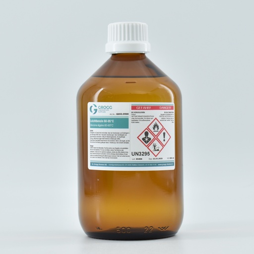 [G052.0500] Light petrol 60-95°C (This product was taxed at a preferential rate; it may therefore not be used as fuel. Infringements will be penalised in accordance with the Mineral Oil Tax Act)