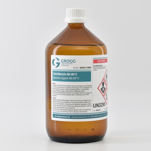 [G052.1000] Benzine légère 60-95°C (Cette marchandise a été imposée à un taux de faveur ; elle ne peut donc pas être utilisée comme carburant. Les infractions sont sanctionnées conformément à la loi sur l'imposition des huiles minérales)