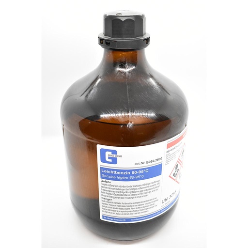 [G052.2500] Light petrol 60-95°C (This product was taxed at a preferential rate; it may therefore not be used as fuel. Infringements will be penalised in accordance with the Mineral Oil Tax Act)