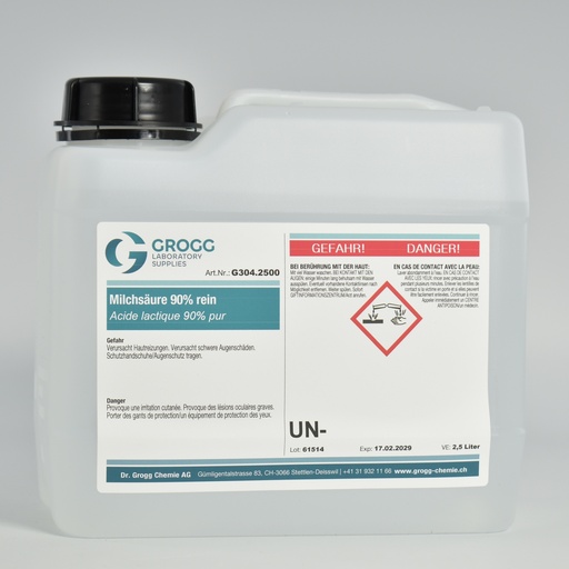 [G304.2500] Milchsäure 90% rein