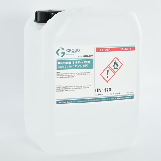 [G060.5000] Alcool metilico (S15 2,5% / MEK/MIBK) per la combustione