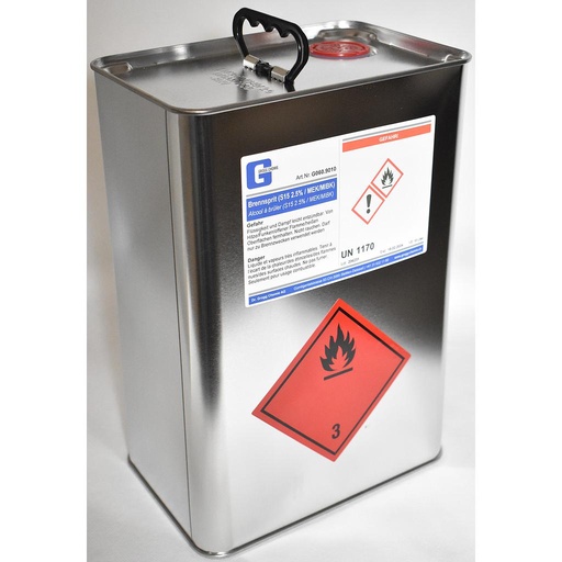 [G060.9010] Alcool metilico (S15 2,5% / MEK/MIBK) per la combustione