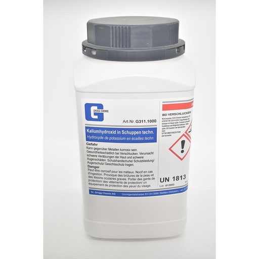 [G311.1000] Hydroxyde de potassium en écailles techn. 