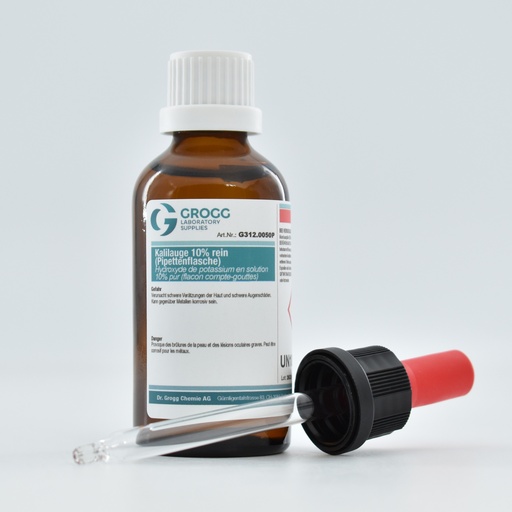 [G312.0050P] Potassium hydroxide solution 10% pure (Pipette bottle)
