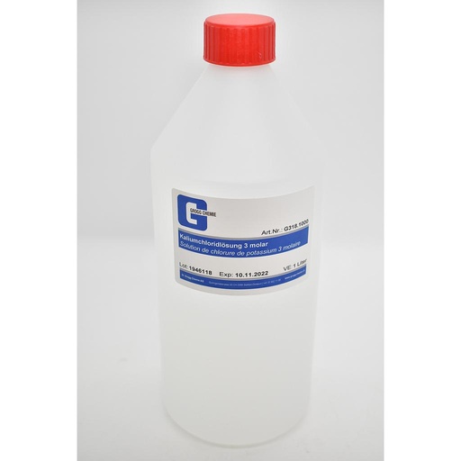 [G318.1000] Solution de chlorure de potassium 3 molaires