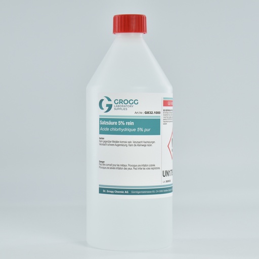 [G832.1000] Acide chlorhydrique 5% pur