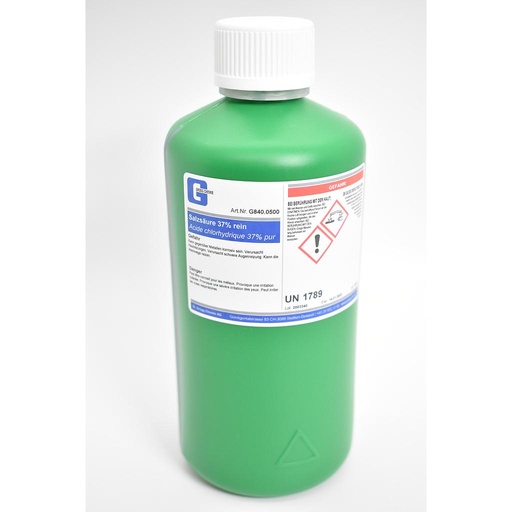[G840.0500] Hydrochloric acid 37% pure