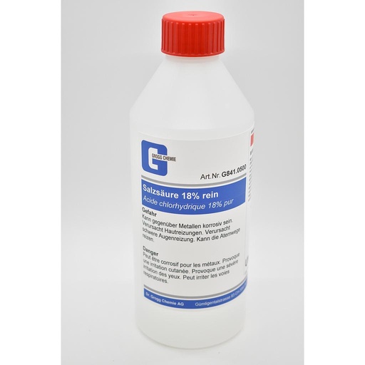 [G841.0500] Hydrochloric acid 18% pure